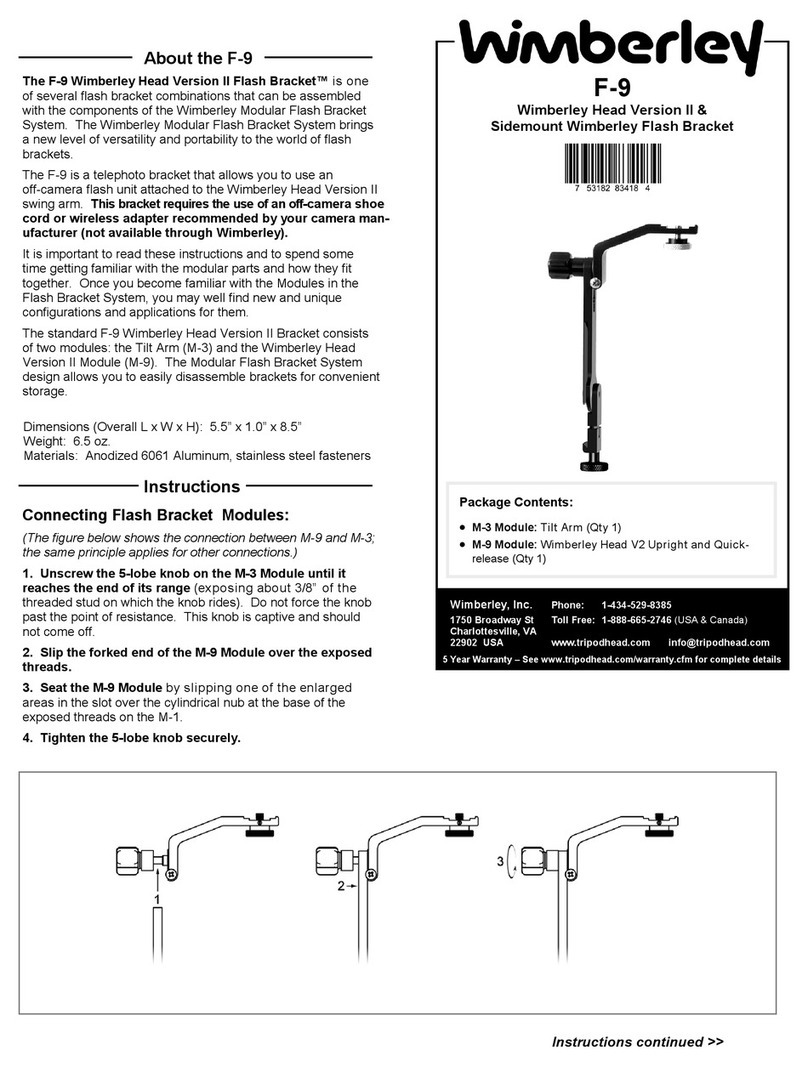Wimberley F-9 User manual