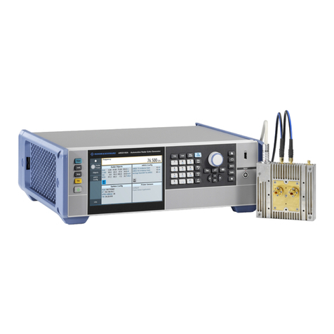 Rohde & Schwarz AREG100A user manual