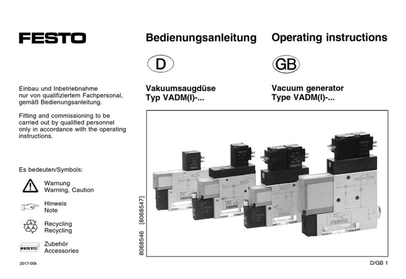 Festo VADM Series operating instructions
