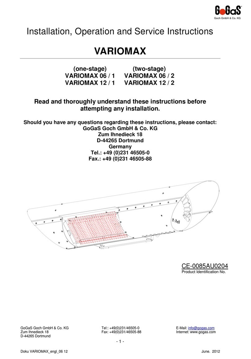 GoGaS Goch VARIOMAX 06 / 1 Installation, operation and service instructions