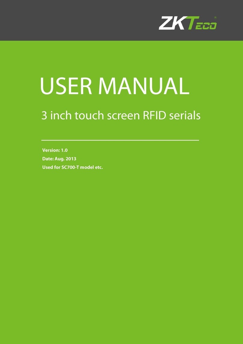 ZKTeco SC700-T User manual