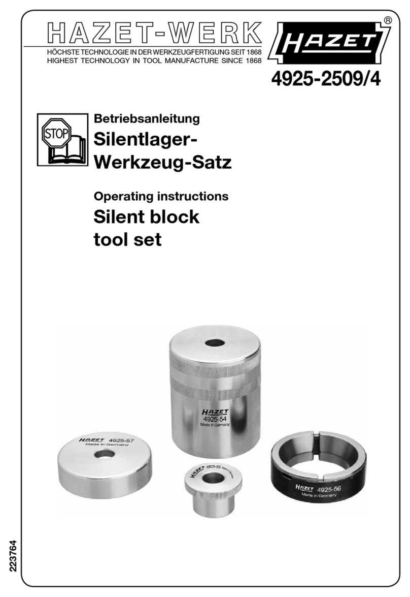 HAZET-WERK 4925-2509/4 operating instructions