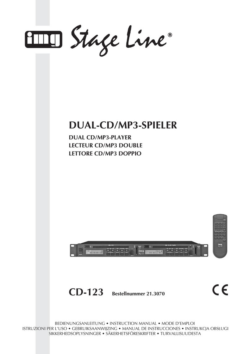 IMG STAGE LINE CD-123 User manual