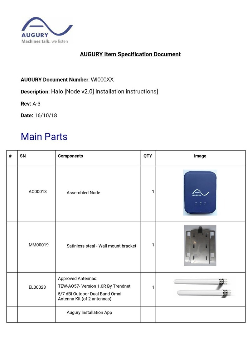 Augury AC00013 Item Specification Document Augury AC00013 Item Specification Document