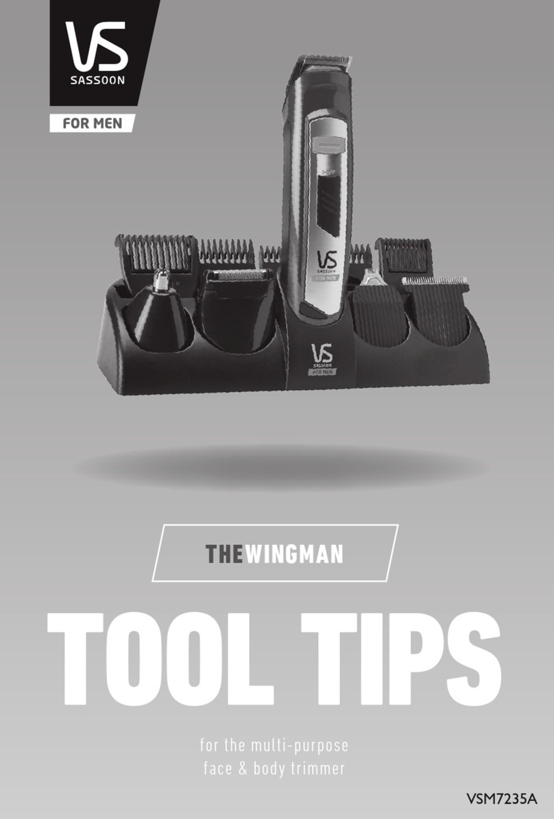 Vidal Sassoon WINGMAN VSM7235A User manual