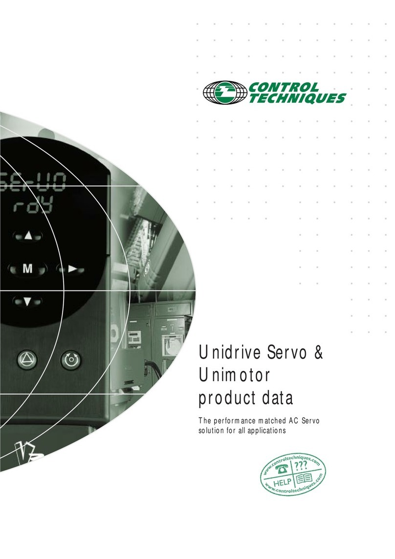 Control Techniques Unidrive Servo Series Operation manual