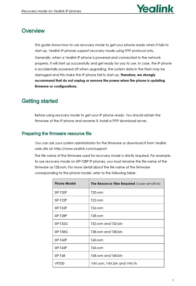 Yealink Yealink SIP-T20P User manual