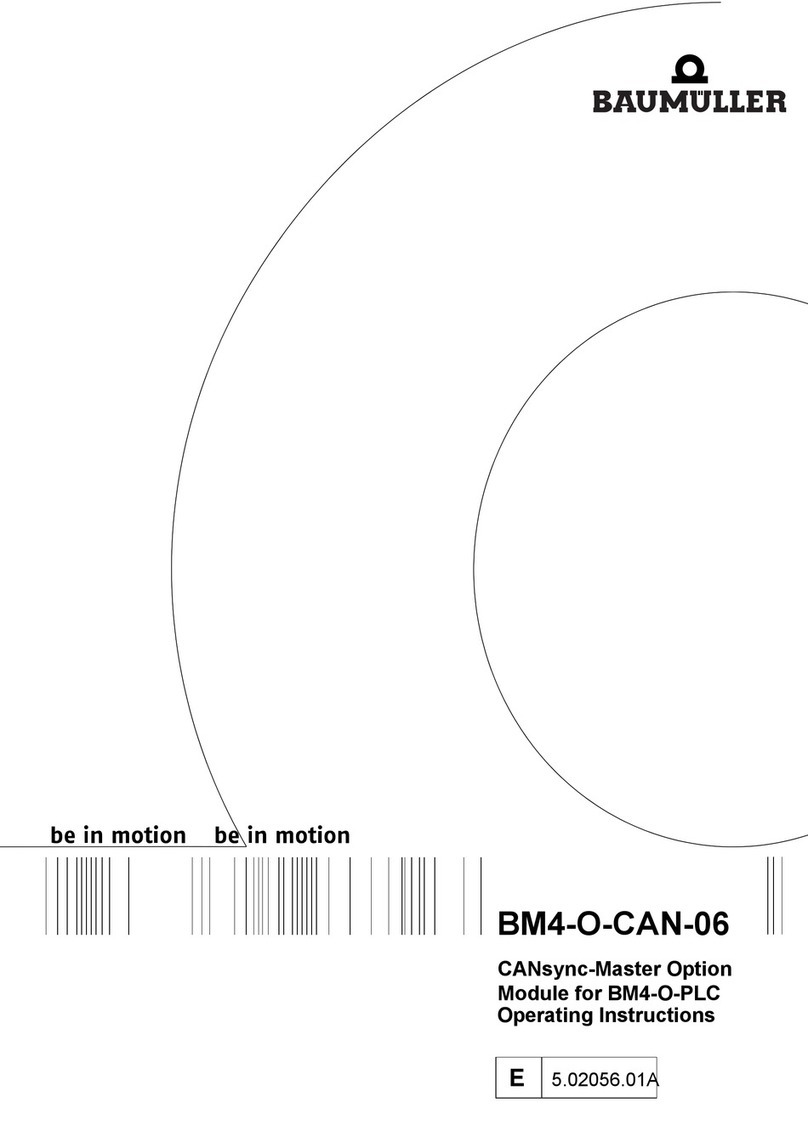 Baumuller BM4-O-CAN-06 operating instructions