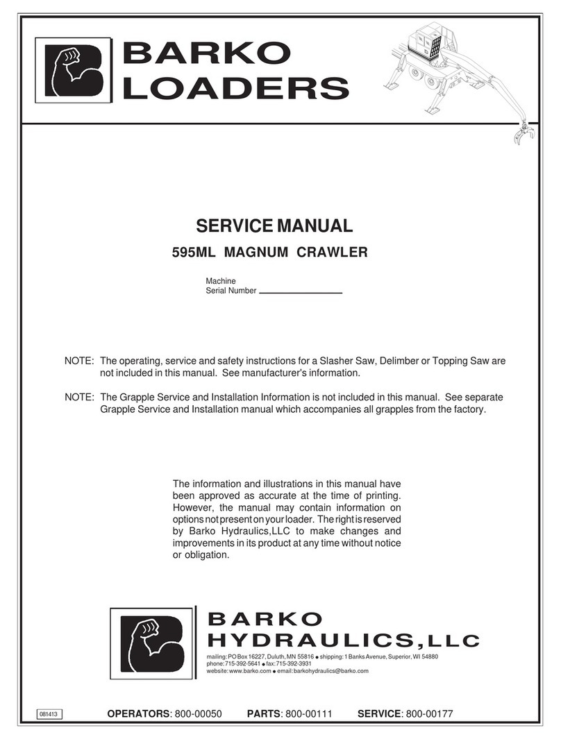 Barko Hydraulics 595ML Service manual