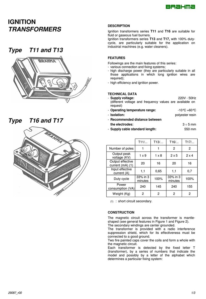 BRAHMA T13 Series Instruction manual