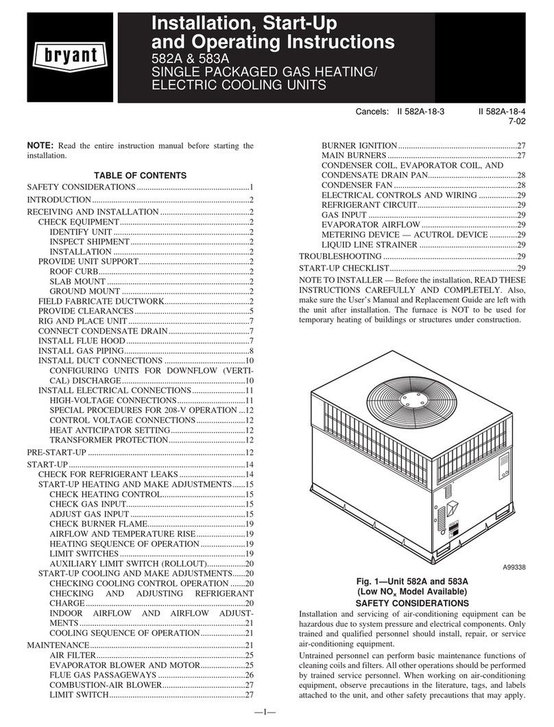 Bryant 582A Series Instructions and recipes
