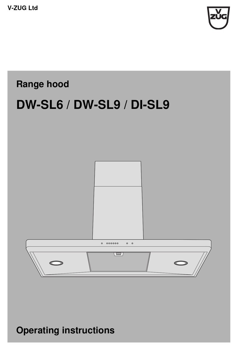 V-ZUG DW-SL6 operating instructions