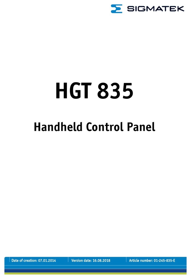 SIGMA TEK HGT 835 User manual