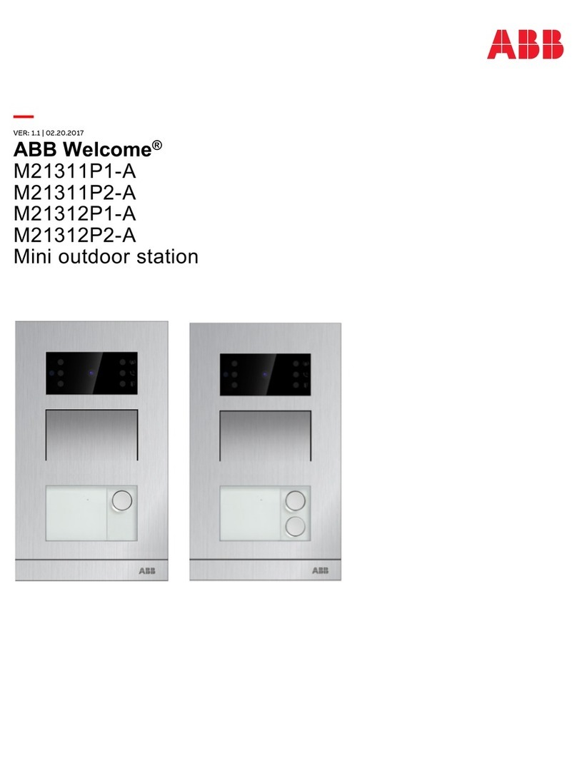 ABB Welcome M21311P1-A Setup guide
