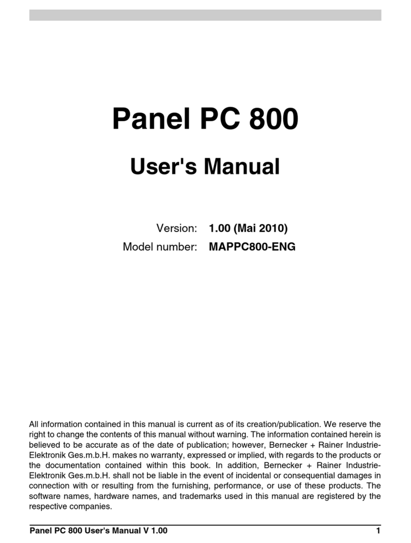 B&R Panel PC 800 user manual