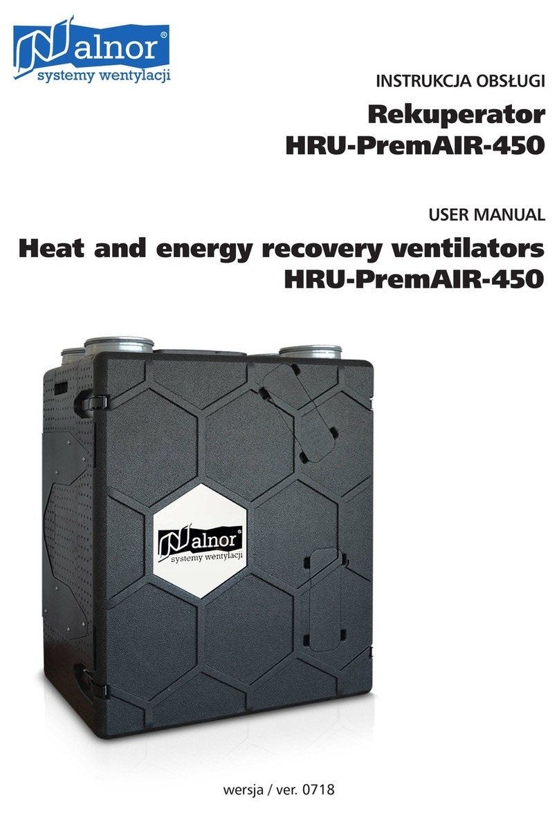 Nalnor HRU-PremAIR-450 user manual Nalnor HRU-PremAIR-450 user manual