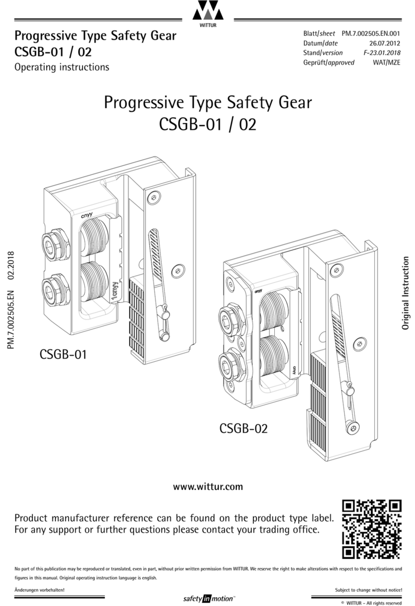 WITTUR CSGB-01 operating instructions