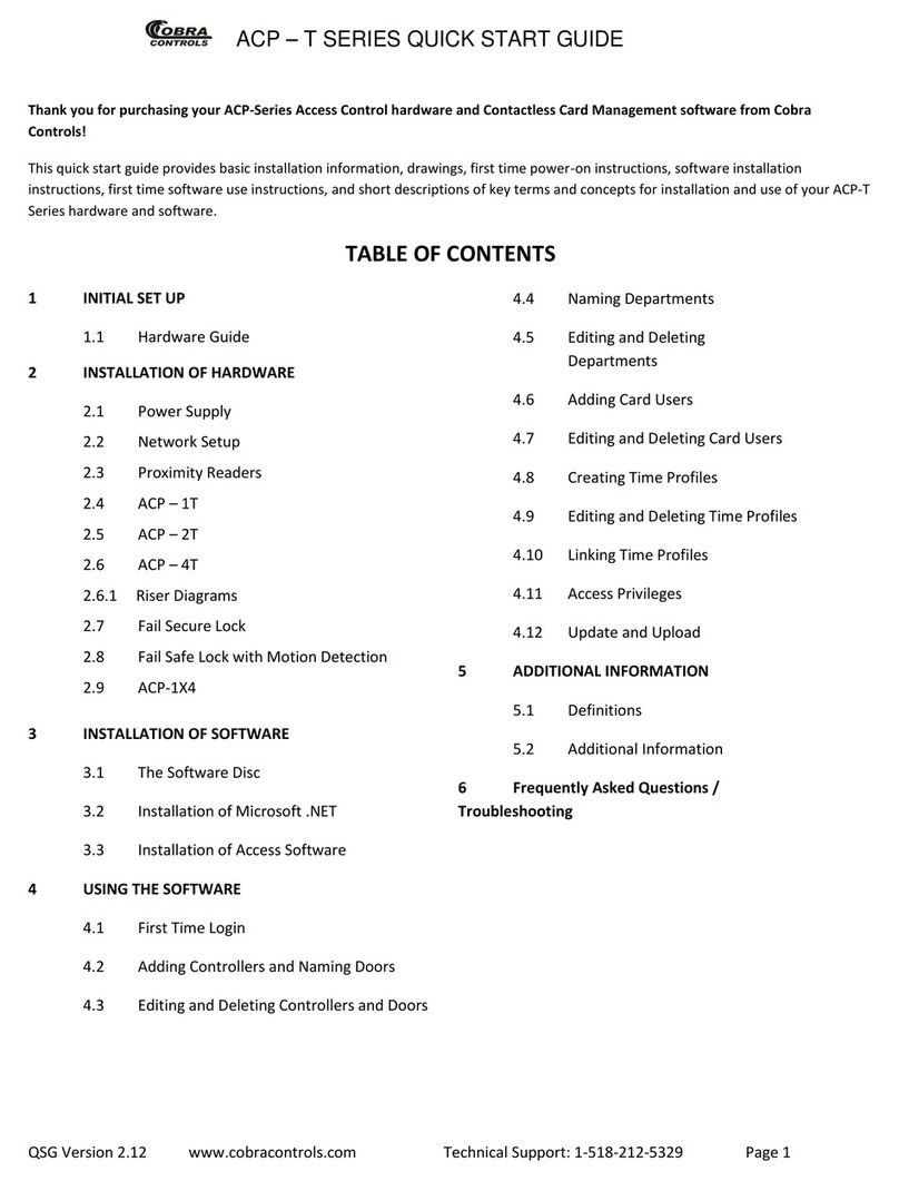 Cobra Controls ACP Series quick start guide