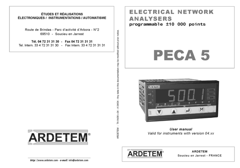 ARDETEM PECA 5 user manual