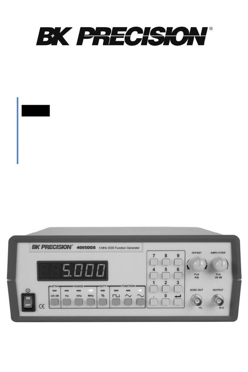 B+K precision 4005DDS instruction manual