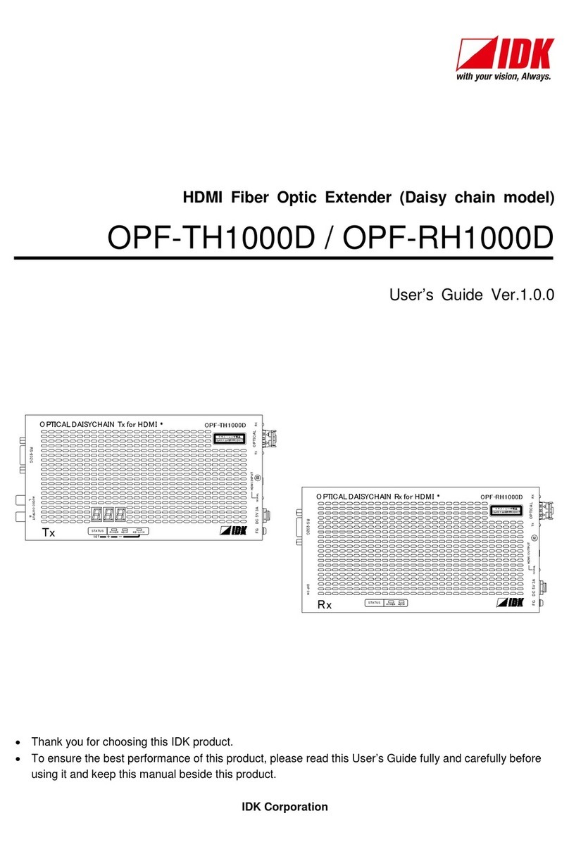 IDK OPF-TH1000D user guide IDK OPF-TH1000D user guide
