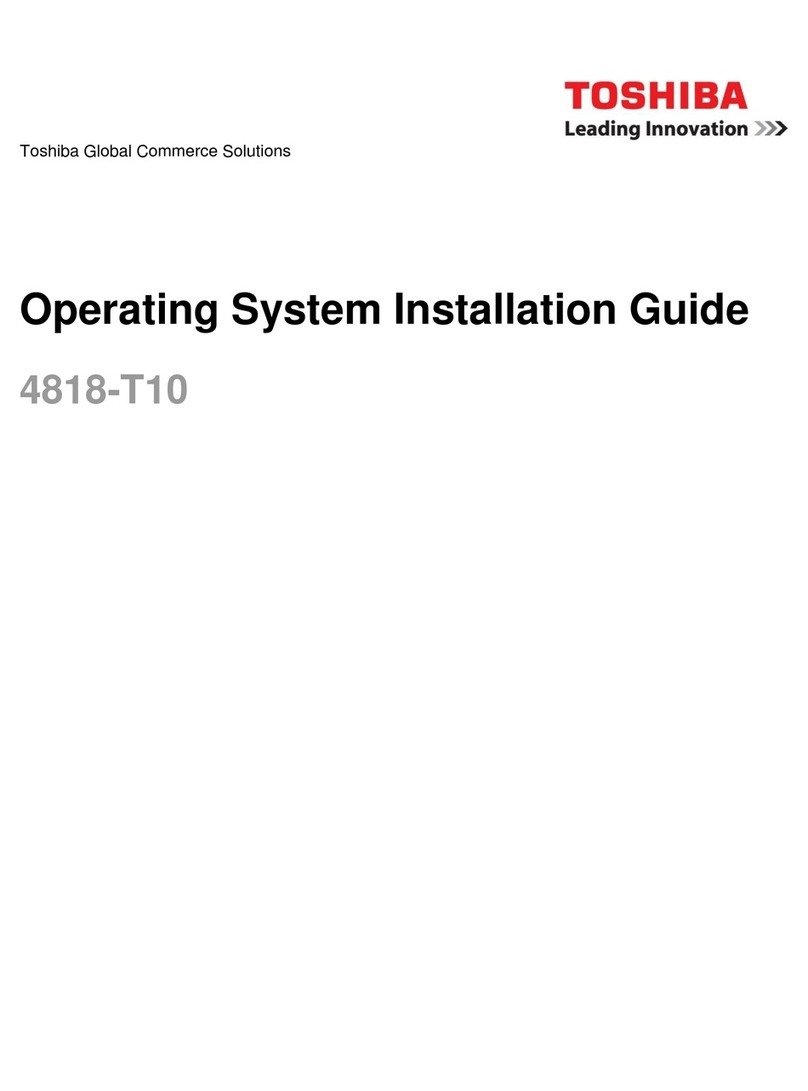 Toshiba 4818-T10 Operating system installation guide