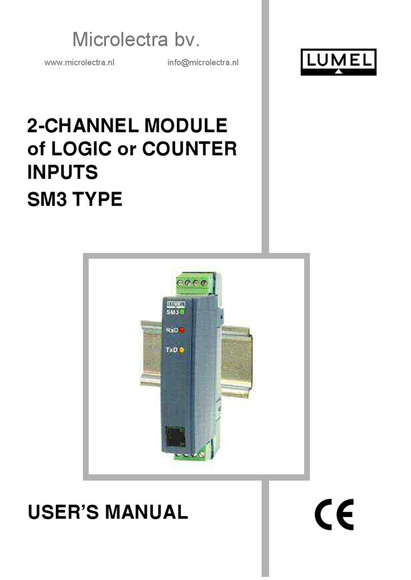 Lumel SM3 user manual