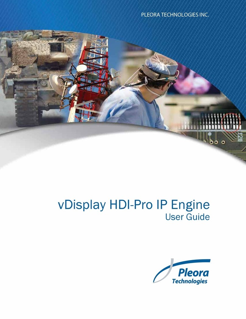 Pleora Technologies vDisplay HDI-Pro user guide