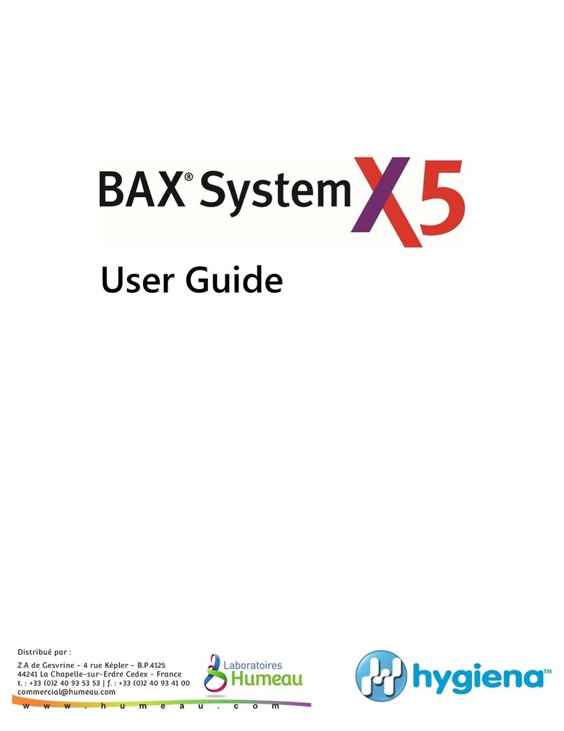 Hygiena BAX System X5 user guide