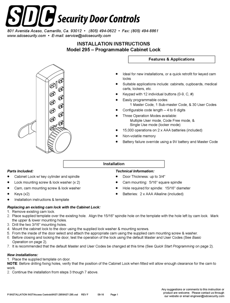 SDC 295 installation instructions
