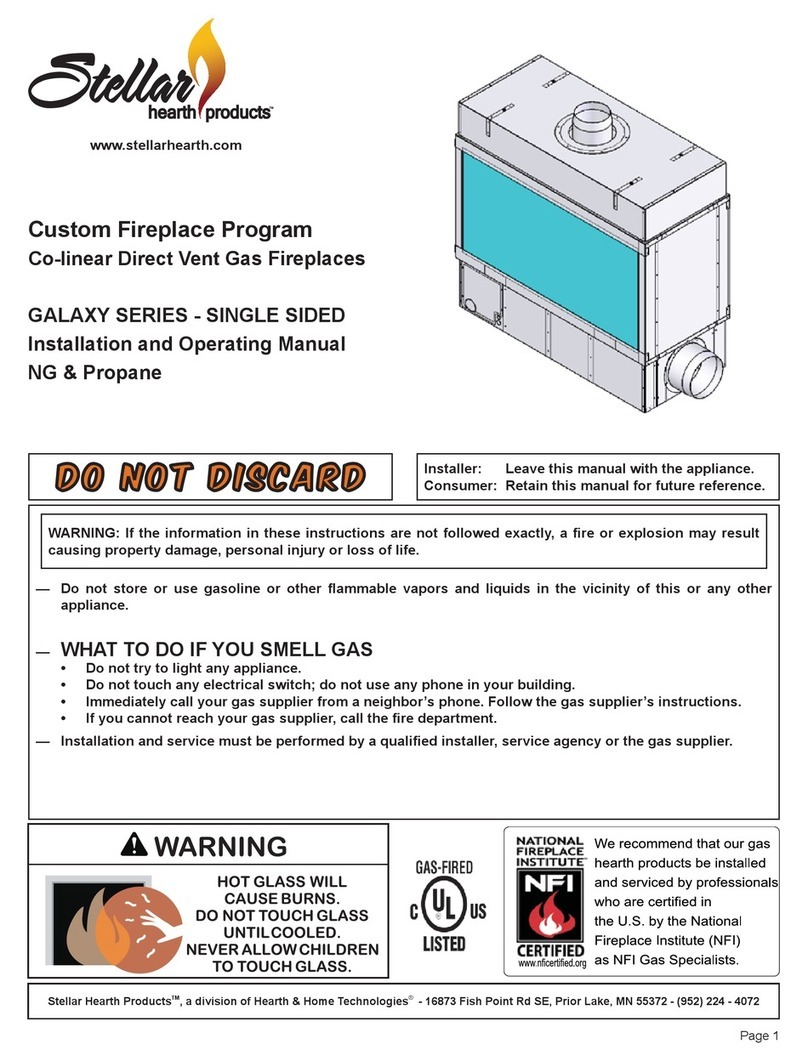 Stellar Hearth Products GALAXY Series User manual