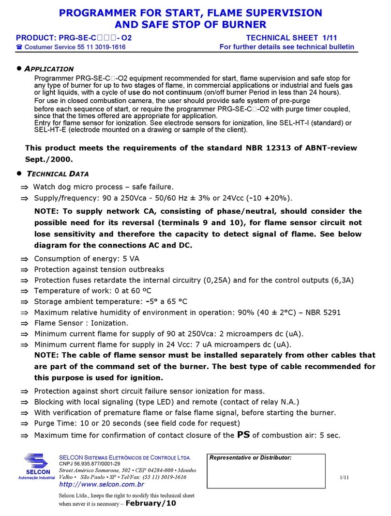 Selcon PRG-SE-C Technical sheet