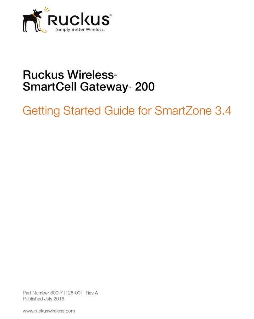 Ruckus Wireless SmartCell Gateway 200 Getting started guide Ruckus Wireless SmartCell Gateway 200 Getting started guide