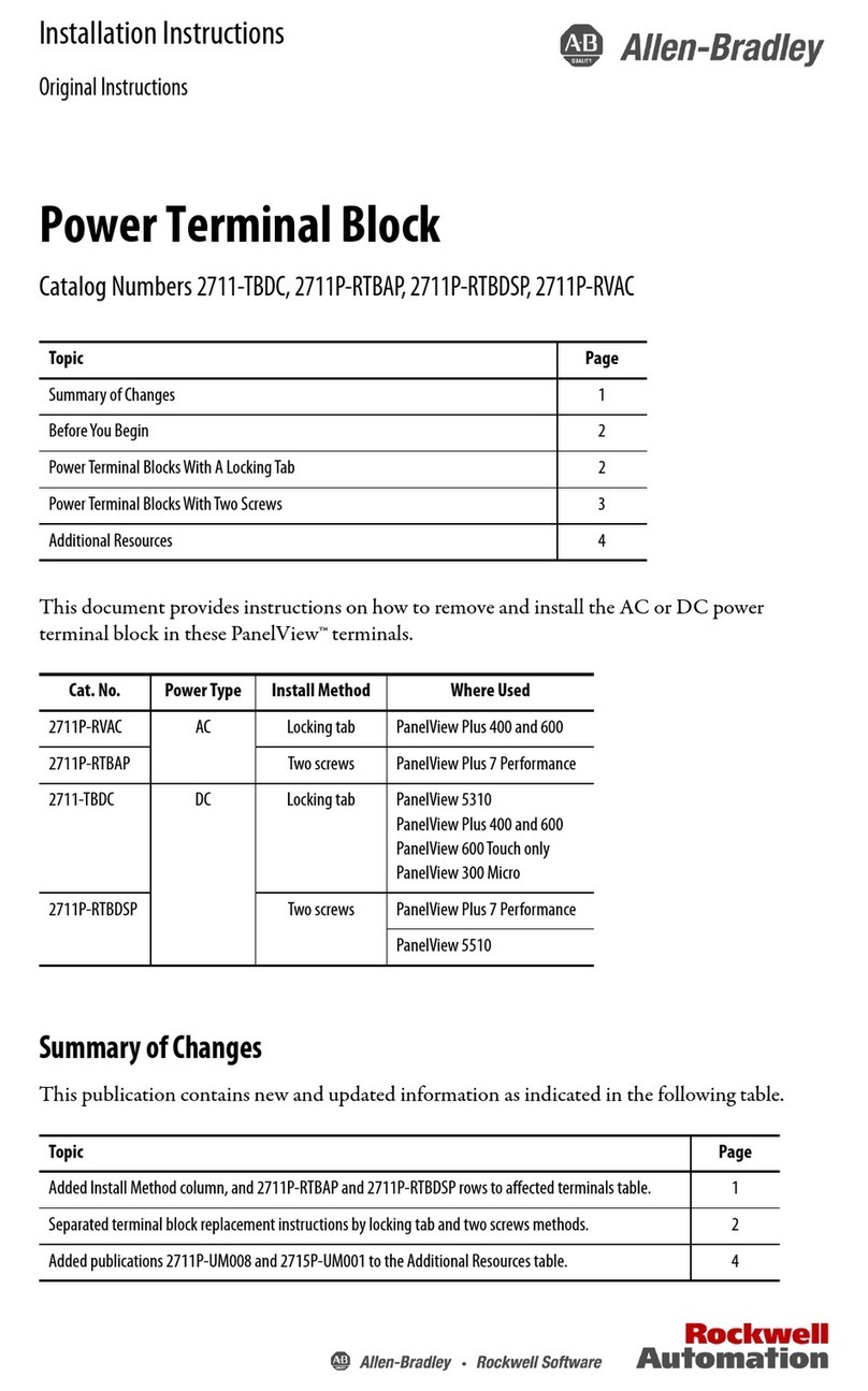 Allen-Bradley 2711-TBDC installation instructions