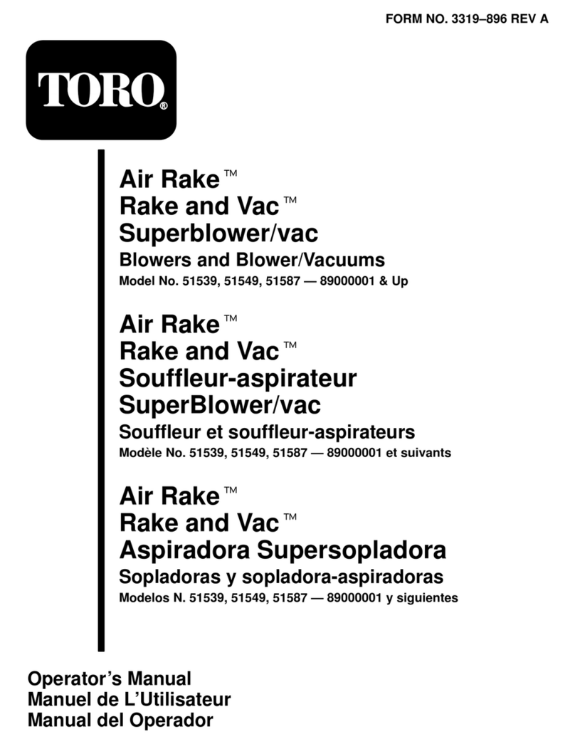 Toro Air Rake User manual