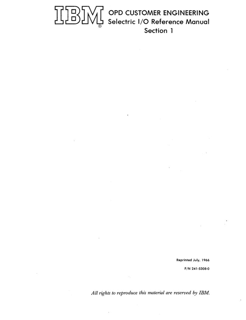 IBM Selectric User manual IBM Selectric User manual