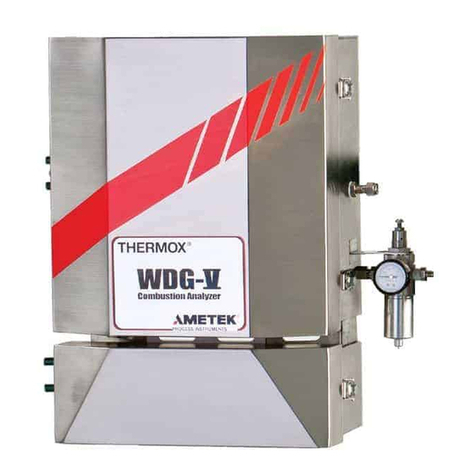 Ametek Thermox WDG-V User manual