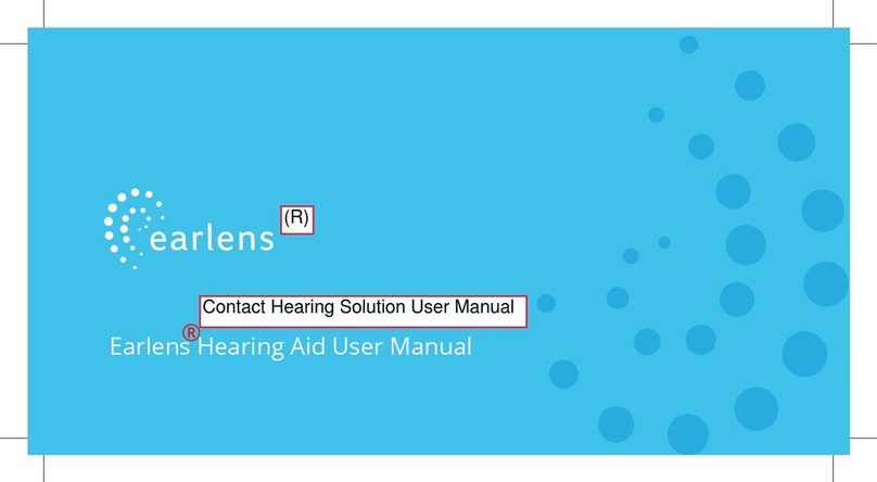 Earlens Contact Hearing Solution User manual