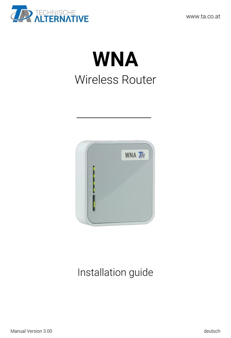 Technische Alternative WNA TL-MR3020 User manual