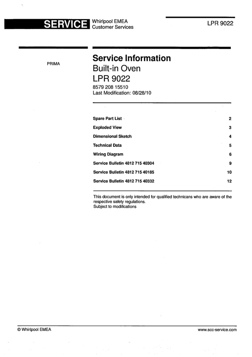 Whirlpool LPR 9022 Service information Whirlpool LPR 9022 Service information