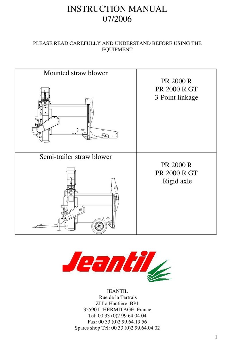 JEANTIL PR 2000 R GT instruction manual