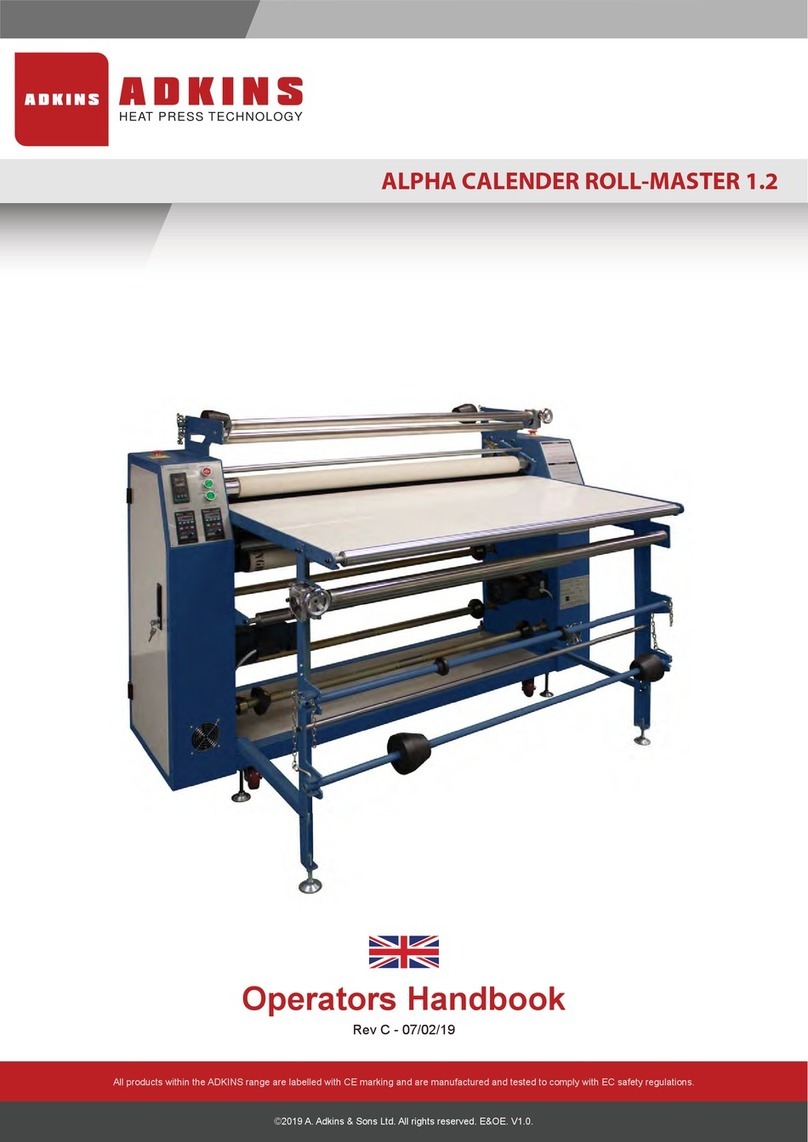 Adkins Alpha Calender Roll-Master 1.2 Service manual