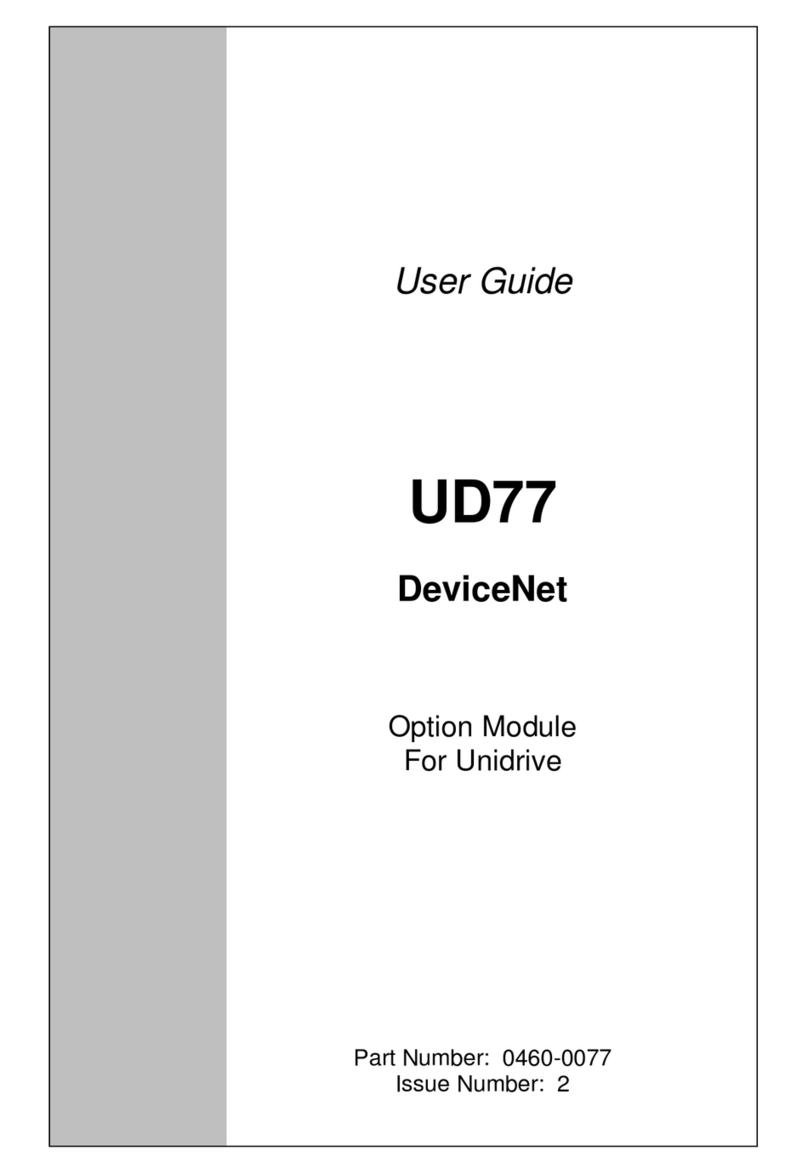 Control Techniques UD77 DeviceNet User manual Control Techniques UD77 DeviceNet User manual