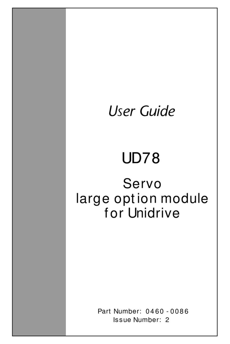 Control Techniques UD78 User manual Control Techniques UD78 User manual