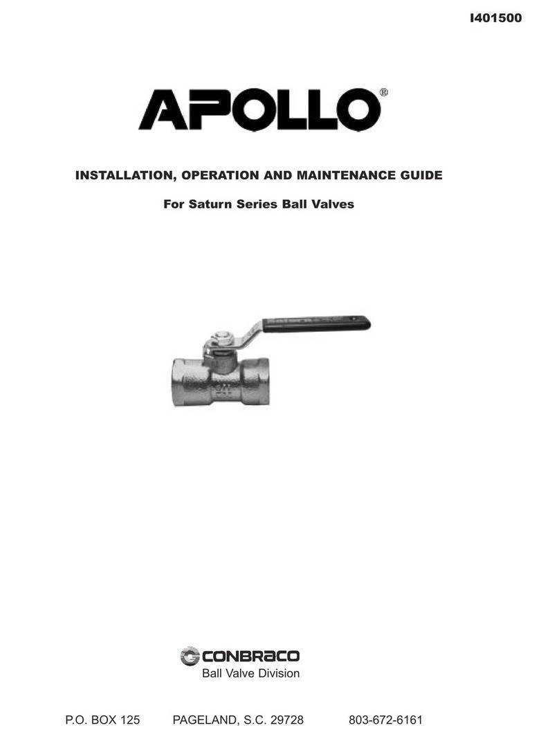 Apollo Saturn Series Installation, operation and maintenance guide