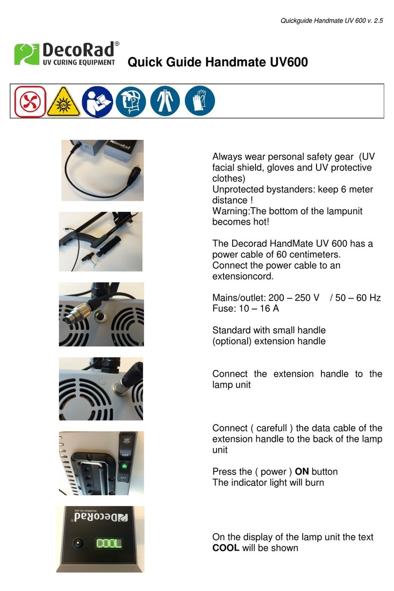 DecoRad HandMate UV600 User manual