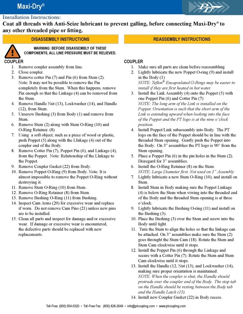 PT Coupling Maxi-Dry Disassembly instructions
