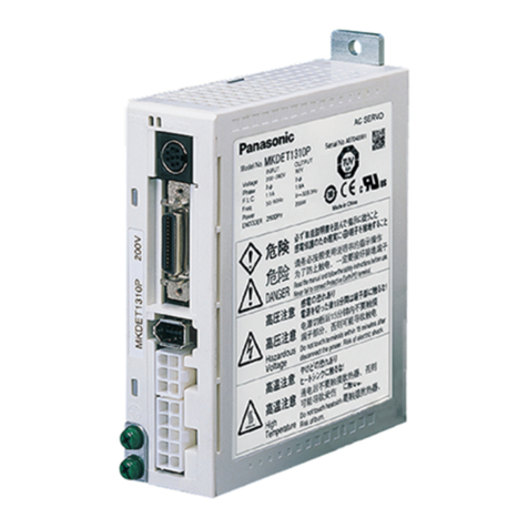 Panasonic Minas E Series User manual