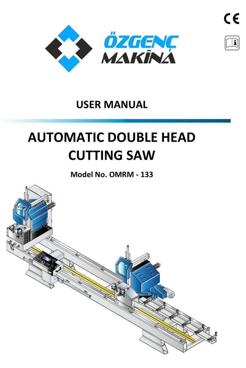 OZGENC MAKINA OMRM-133 user manual
