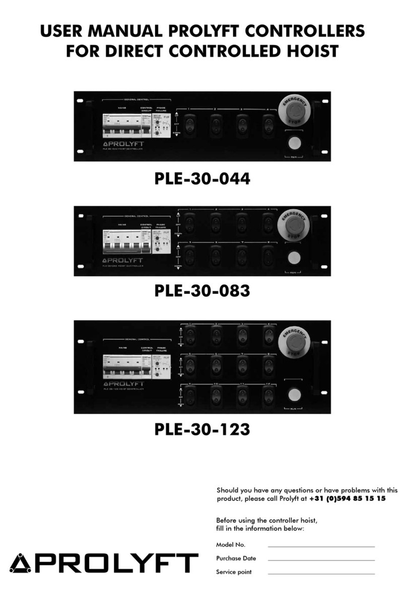 Prolyft PLE-30-044 user manual